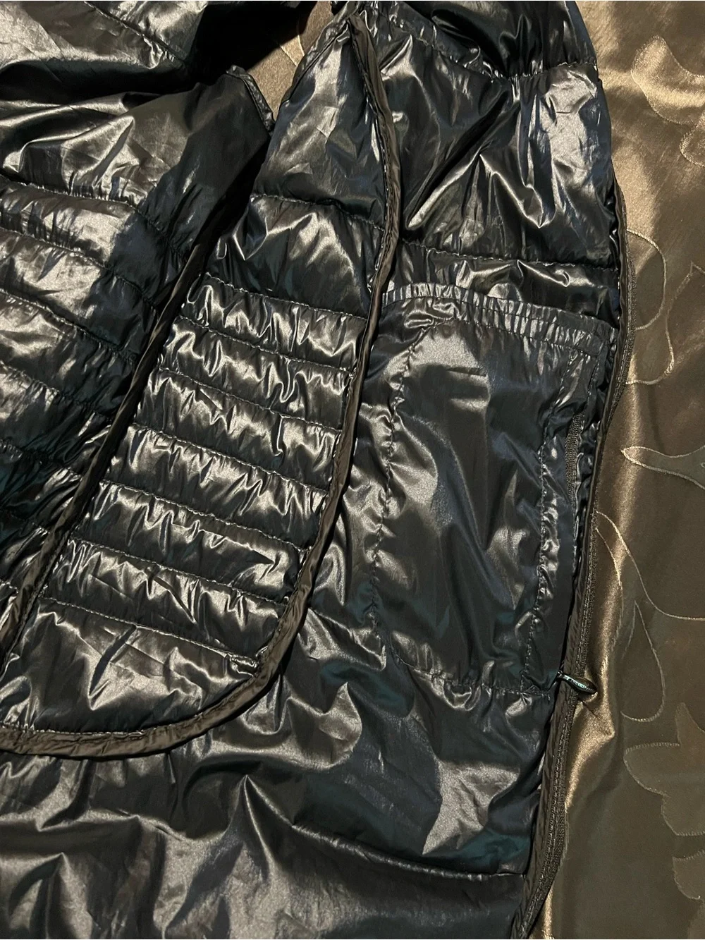 Calvin Klein Performance Black Down Feathers Quilted Vest Women’s Medium